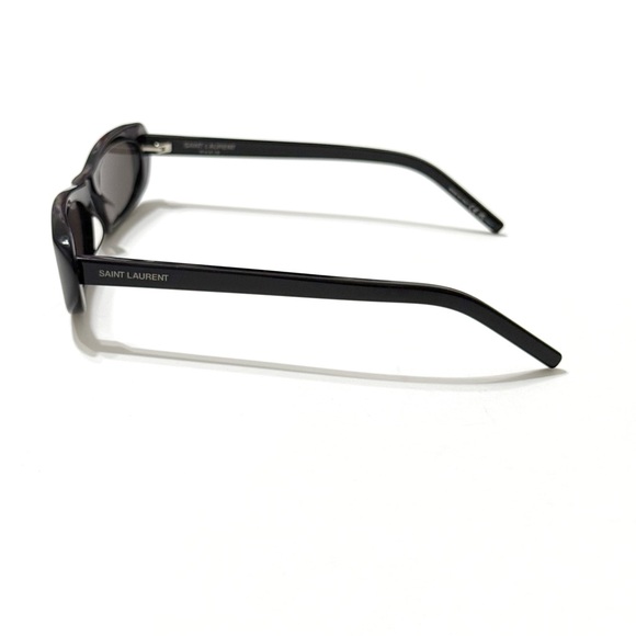 YSL SAINT LAURENT SL 557 BLACK CAT EYE OVAL SUNGLASSES - Picture 3 of 16